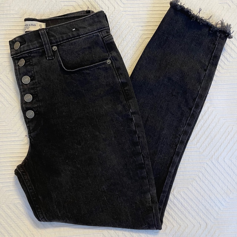 Abercrombie & Fitch 5-Button Skinny High Rise